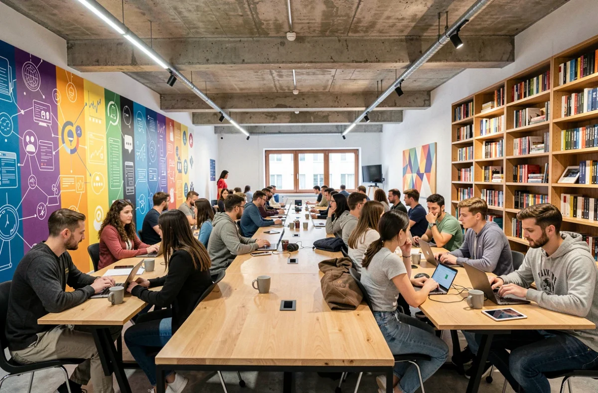 La Cantine Numérique Nantes, espace de coworking dédié aux professionnels du numérique dans un loft créatif