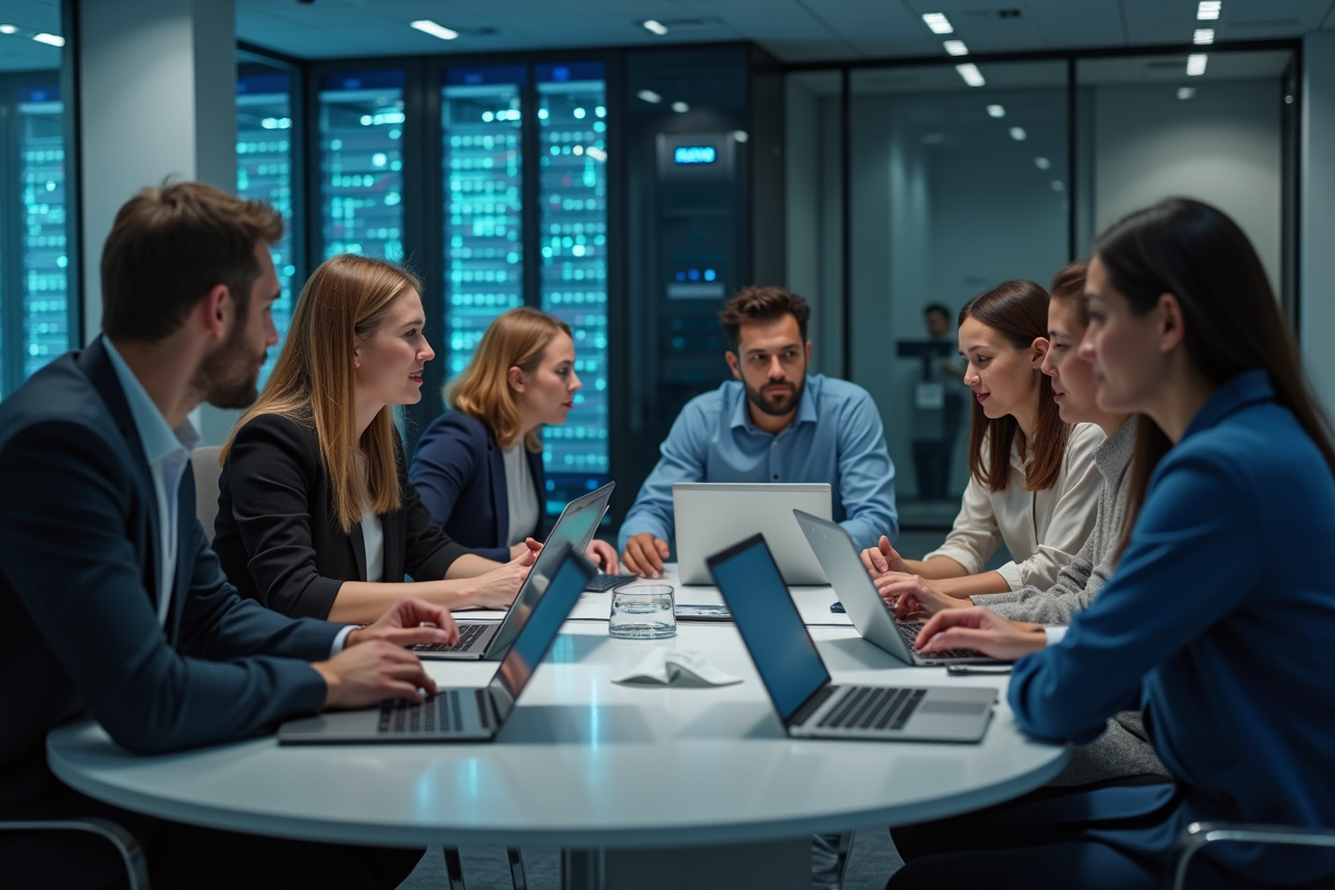 Equipe de professionnels en cybersécurité en réunion